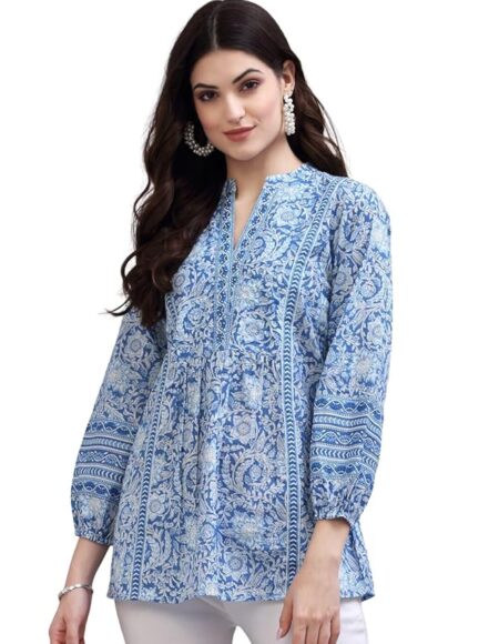 Women's Floral Printed Cotton Top