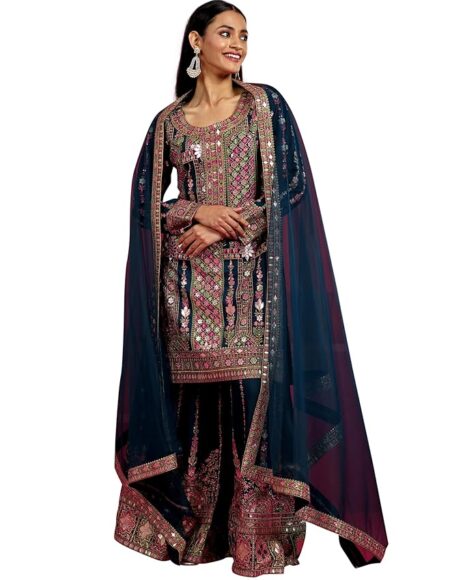 Women's Silk Blend Kurta Set