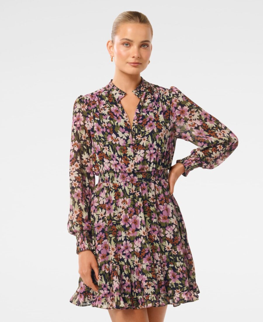 Penny Micro Pleat Skater Mini Dress