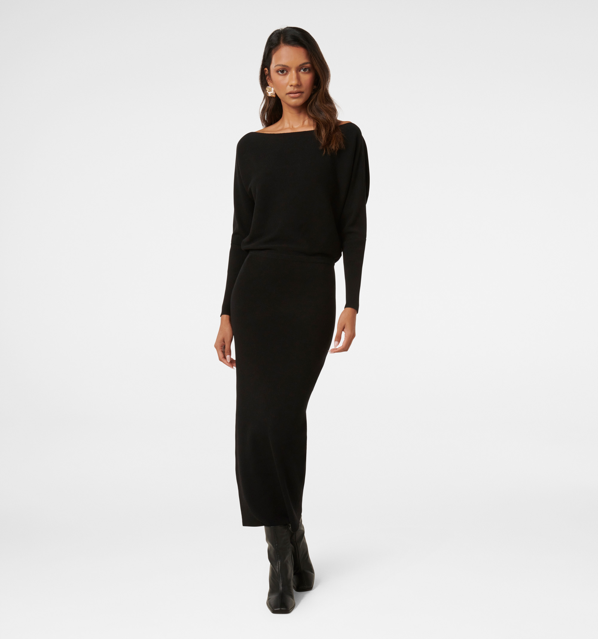 Ciara Petite Tipped Midi Dress