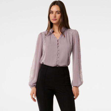 Lune Lace Splice Blouse