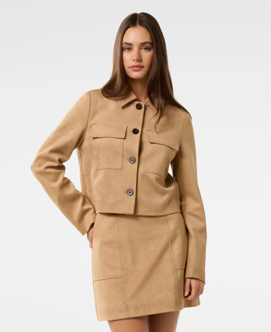 Tyla Vegan Suede Jacket