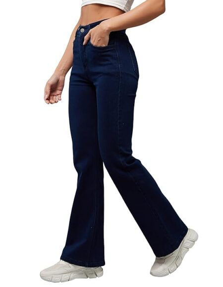 Dolce Crudo Women's Straight Stretchable Denim Jeans