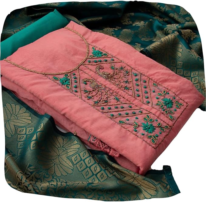 Women’s Cotton Salwar Suit Banarasi Dupatta