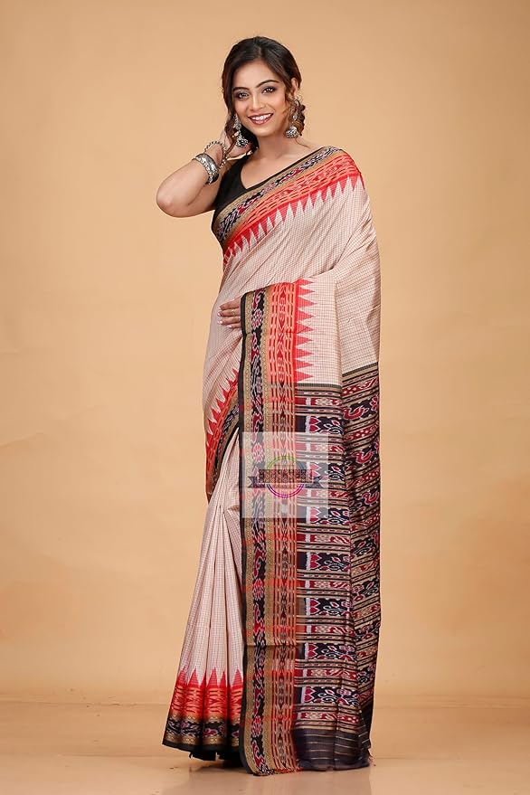 Women's Sambalpuri Pure Silk With Blouse