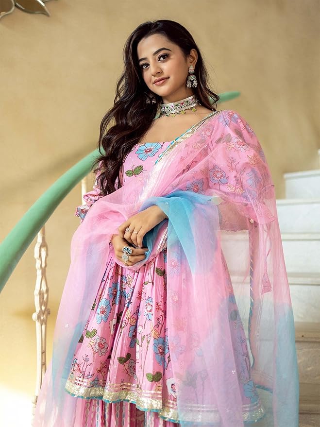 Women Kurta Sharara with Dupatta Set for Women for Wedding