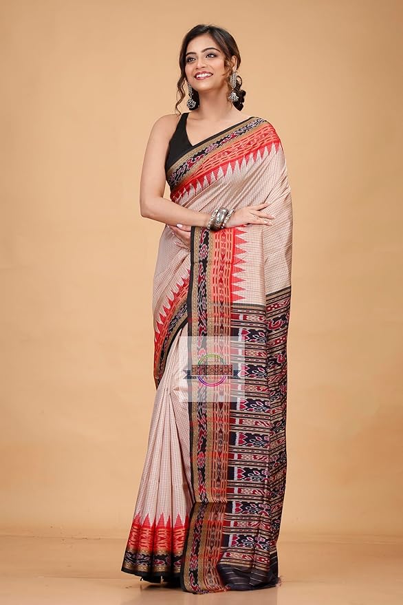 Women's Sambalpuri Pure Silk With Blouse